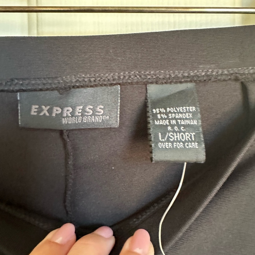 Express Black Pants- Large Short - Picture 3 of 6